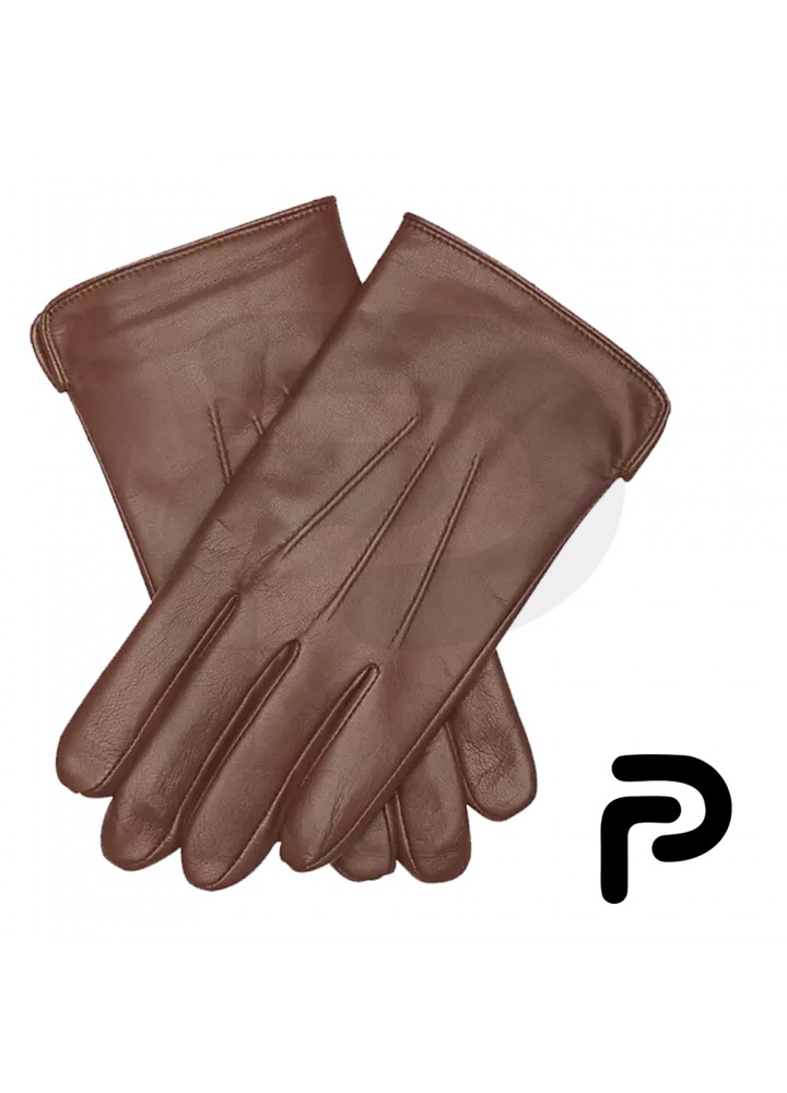 Warm proof winter leather gloves for mens